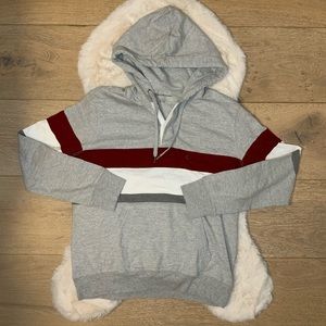 NWOT American Eagle Colorblock Gray Sweater